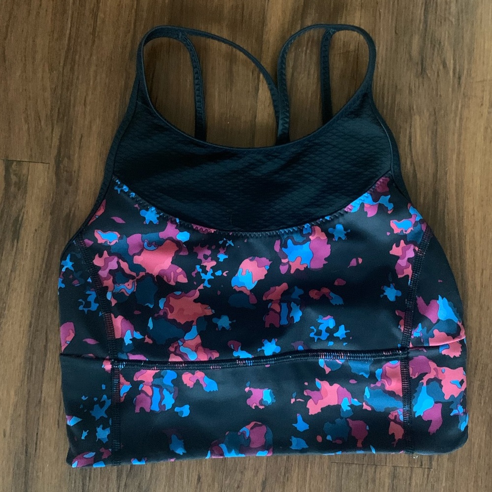 Lululemon Floral Cropped Sports Bra